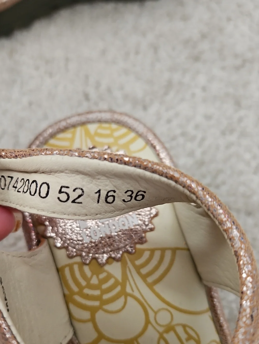 Fly London Metallic Leather Lace Up Platform Sandal EU 36 EUC